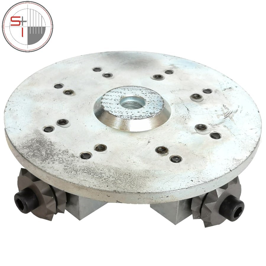 Bush Hammer Plate Star Type Single Row D150 X 4 Head