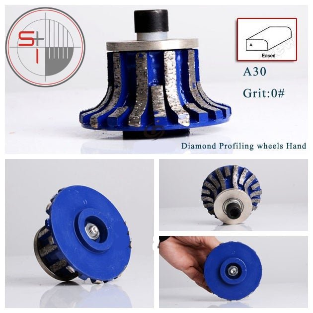 Diamond profiling wheel for granite for portable grinding machine for stone| 0# shape A