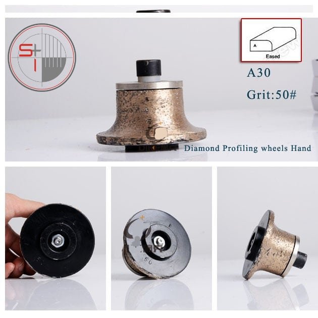 50# shape A diamond profiling wheel portable grinding machine for stone granite concrete