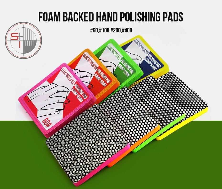 Electroplated diamond hand polishing pad Electroplated diamond hand pad for polishing granite and marble