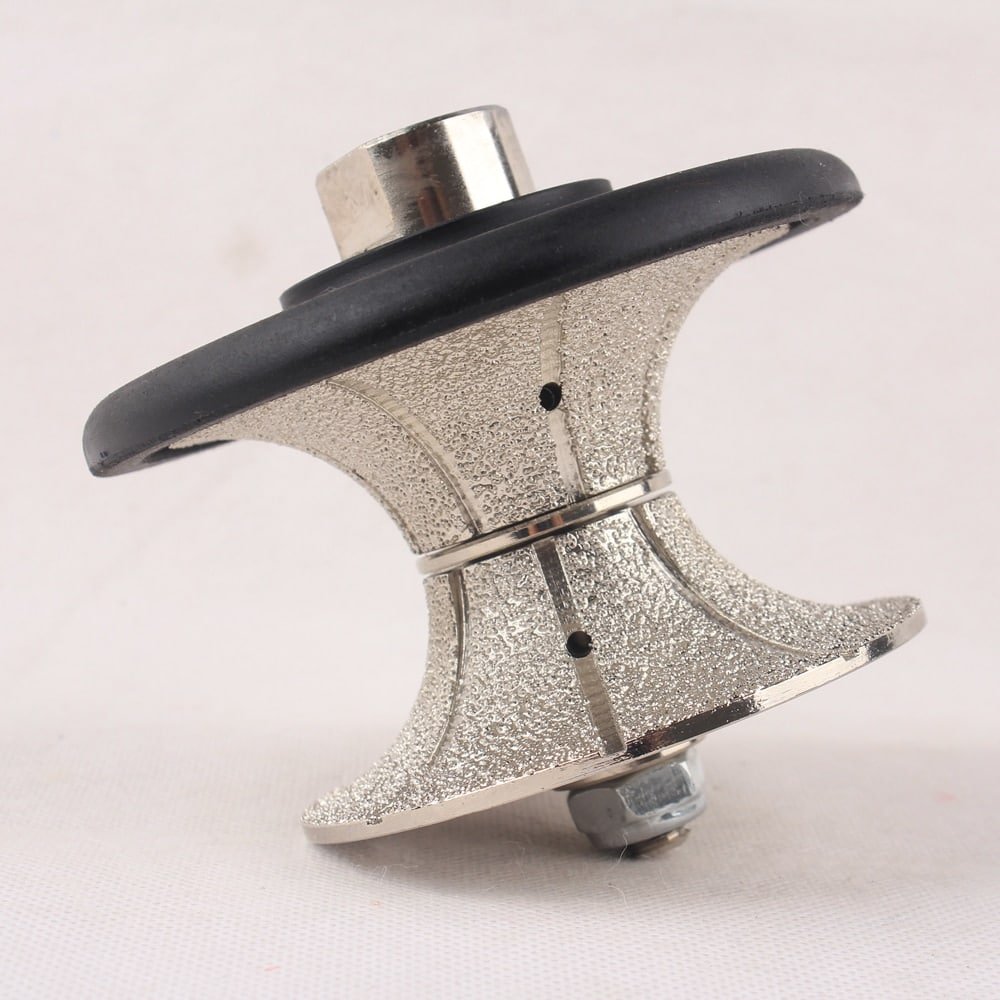 Vacuum Brazed Diamond Hand Profile Full Bullnose Wheel | V 20-50mm | Profiling Router Bits | Granite Marble Profiler Tool Vacuum Brazed Diamond Hand Profile Full Bullnose Wheel | V 20-50mm | Profiling Router Bits | Granite Marble Profiler Tool