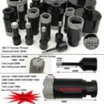 Diamond Dry Drilling drill Bits 5/8-11or M14 thread Porcelain Tile marble