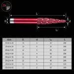 Multi layer vacuum brazed engraving bits