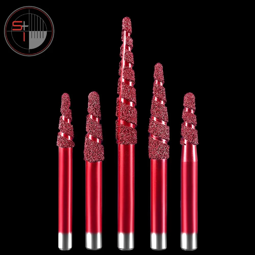 Multi layer vacuum brazed engraving bits