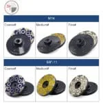 Diamond turbo grinding discs for grinding and polishing stone