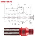 Diamond CNC finger bits 1/2 gas