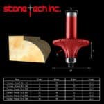 1/2 inch shank Corner round router bit