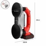 Tile Vibrator Portable Machine 60-120mm | Adjustable Suction Cups | Automatic Floor Leveling Vibrator with Battery