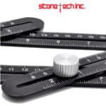 Ceramic Tile Saw Hole Locator Adjustable Woodworking Six Folding Ruler Aluminum Alloy Hole Punch Hand Tool