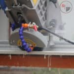45 miter stone cutting saw machine with rail guide large ceramic tile 220/110 V Portable cutting machine