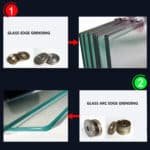 Portable glass edging machine