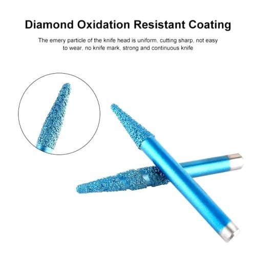 Escpere diamond-coated CNC router bit for stone carving