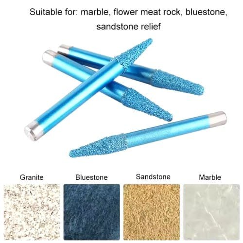 Escpere diamond-coated CNC router bit for stone carving