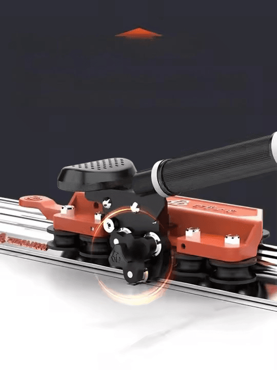 High-Quality Manual Tile Cutter with 3.8m Guide Rails for Large Format Tile and Slab Cutting