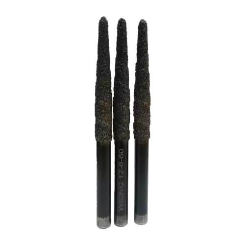 Multi-layer diamond-coated CNC router bits in various head shapes