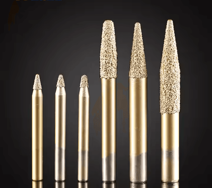 6mm Shank Diamond Burr CNC Milling Cutter for Stone Cutting