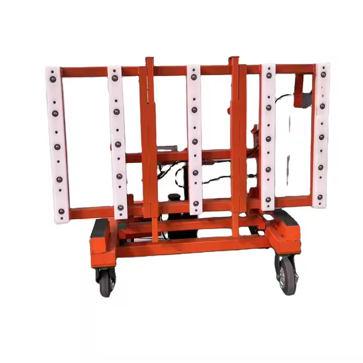 Electric heavy-duty cargo transfer cart trolley for warehouse transportation,