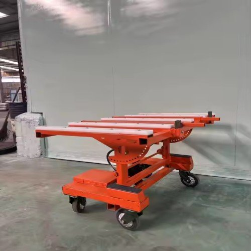 Electric heavy-duty cargo transfer cart trolley for warehouse transportation