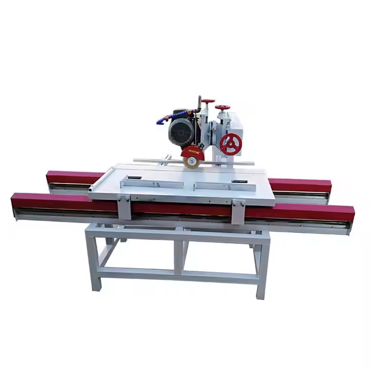 Manual Multi-function Cutting Tile Machine for granite and marble cutting with large table saw and 3KW motor.