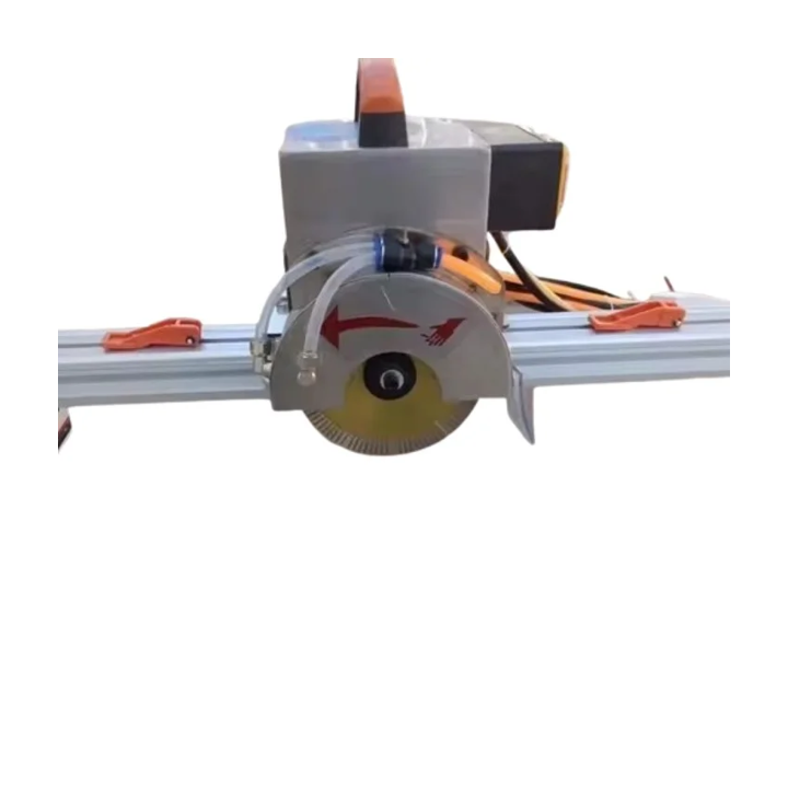 High Precision Portable Tile Push Broach Electric Cutter for granite, concrete, and rock slabs with a 7.5kW motor.